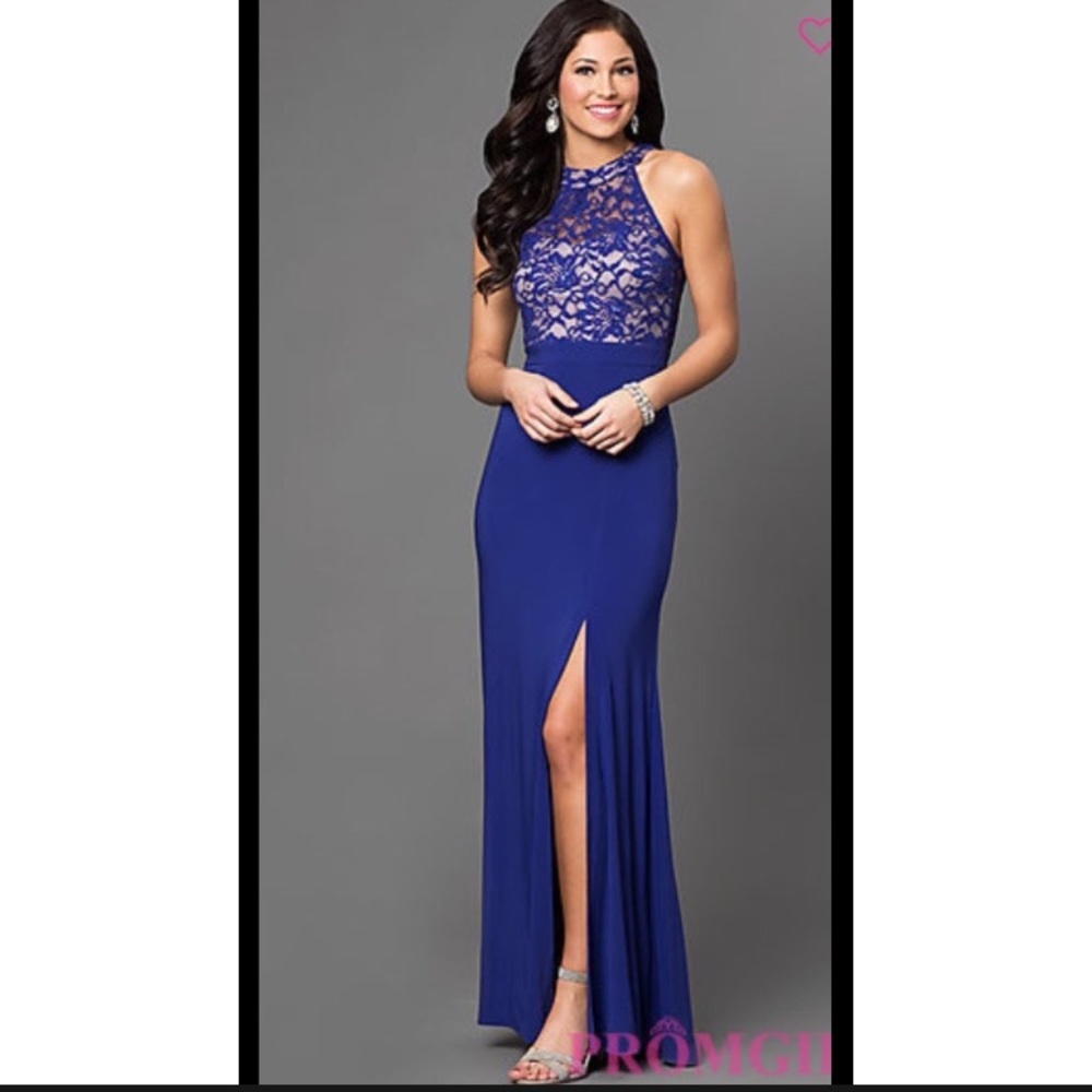 Royal Blue Lace Dress